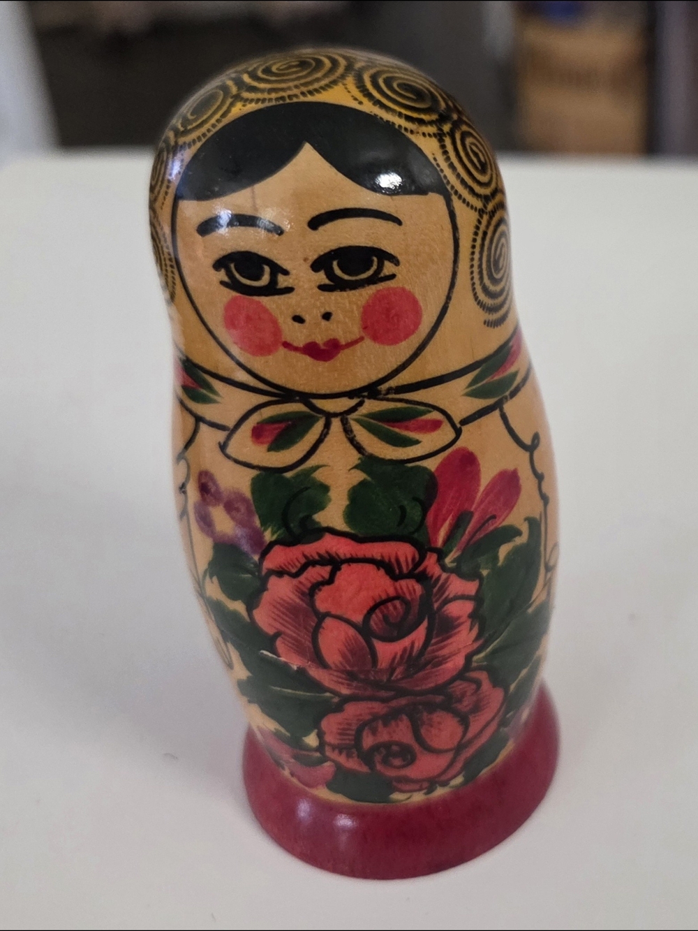 Vintage USSR Russian nesting dolls Matryoshka Handpainted
